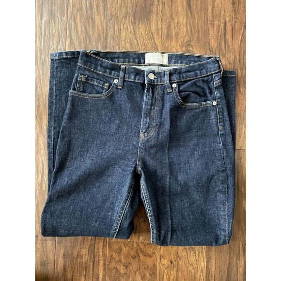 NWOT Everlane High-Rise High Waisted Skinny Jean Dark Wash 28 Ankle - Picture 5 of 8